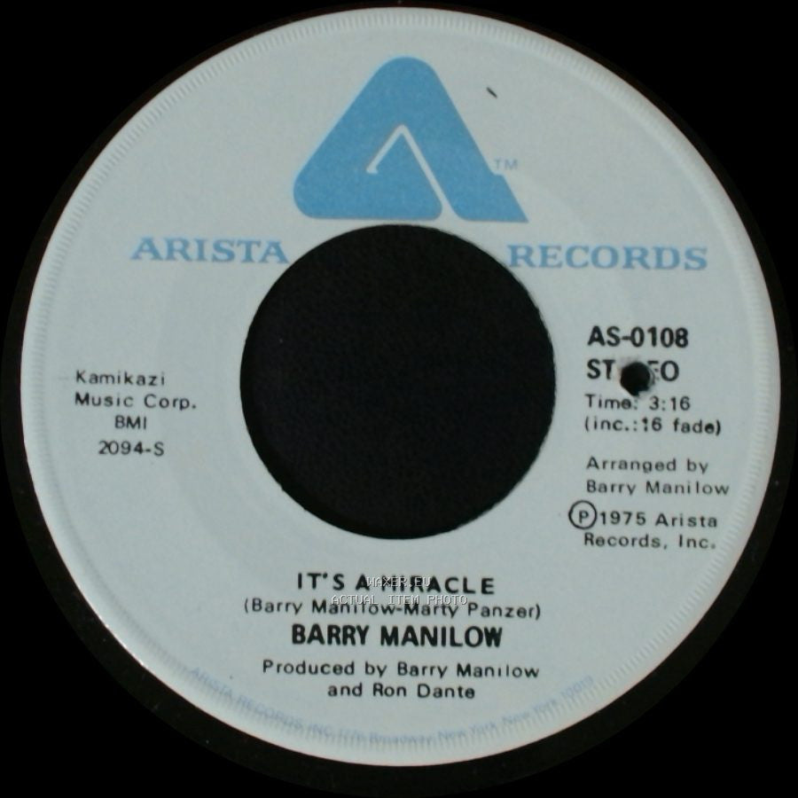 Barry Manilow - It's A Miracle / One Of These Days side A