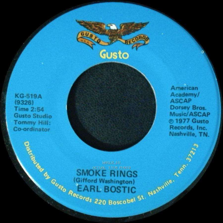 Earl Bostic - Deep Purple / Smoke Rings side B