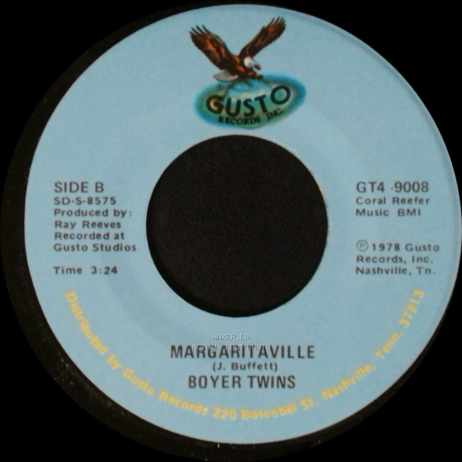 Boyer Twins - Oh, Ain't It A Beauty / Margaritaville side B