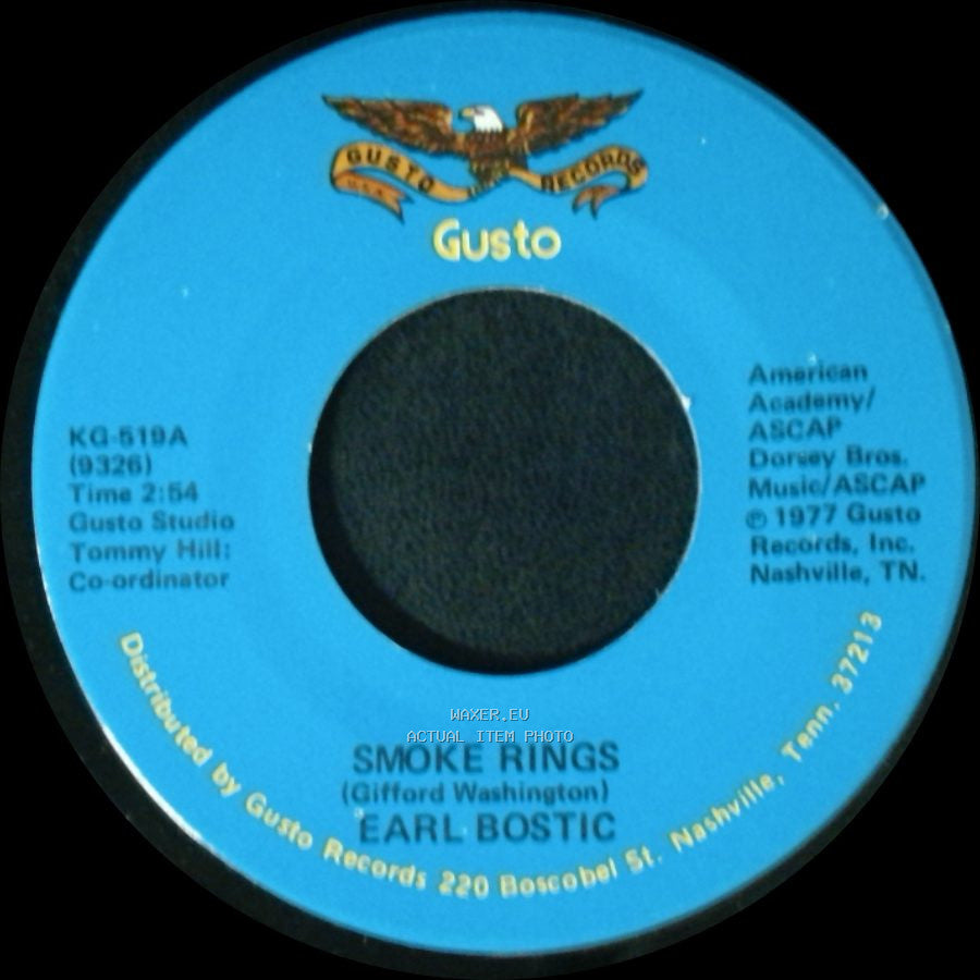 Earl Bostic - Deep Purple / Smoke Rings side A