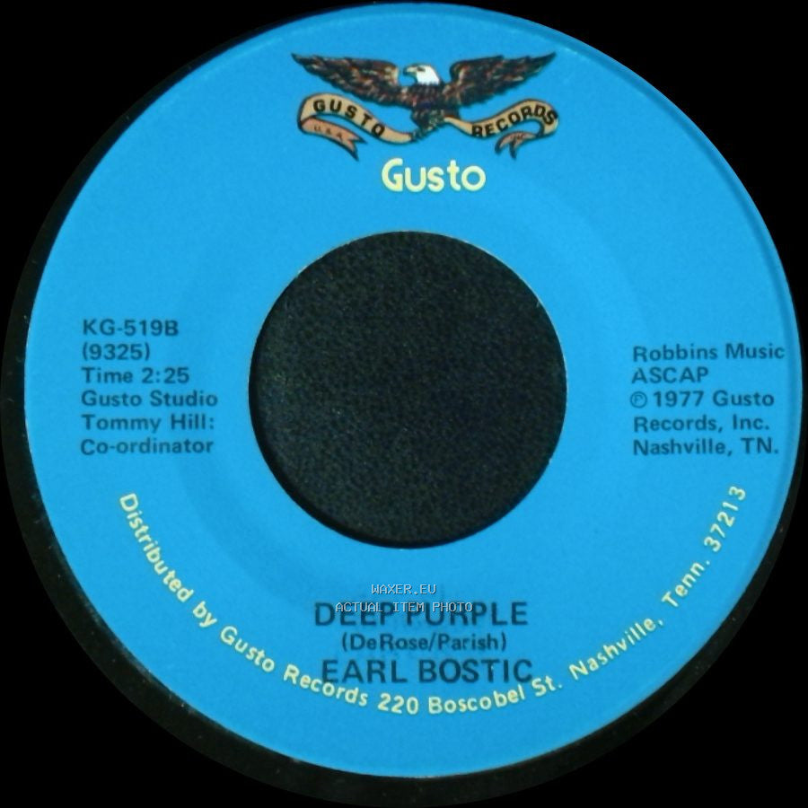 Earl Bostic - Deep Purple / Smoke Rings side B