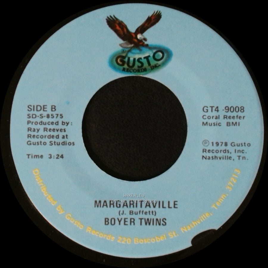 Boyer Twins - Oh, Ain't It A Beauty / Margaritaville side B