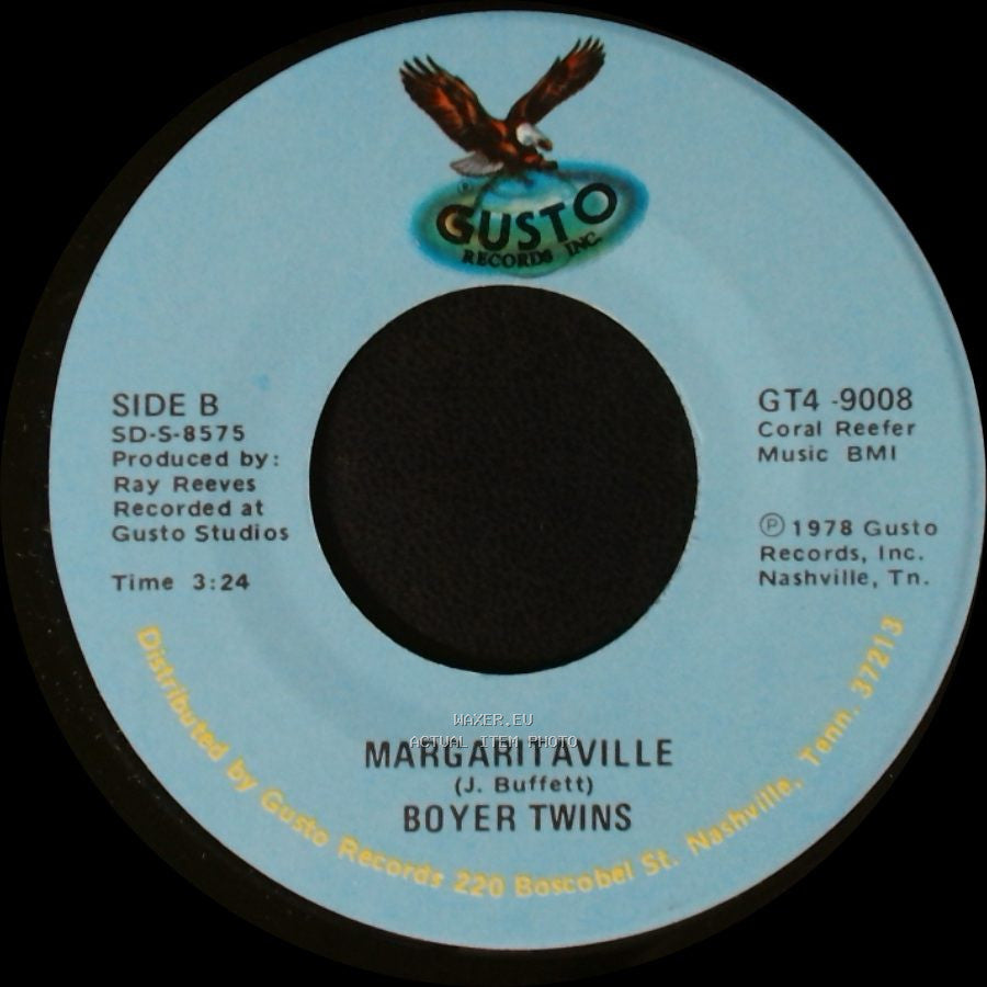 Boyer Twins - Oh, Ain't It A Beauty / Margaritaville side B