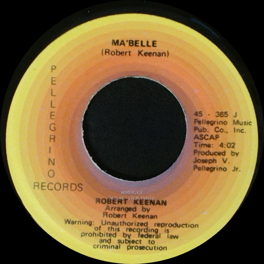 Robert Keenan - Something About A Girl / Ma'belle side B
