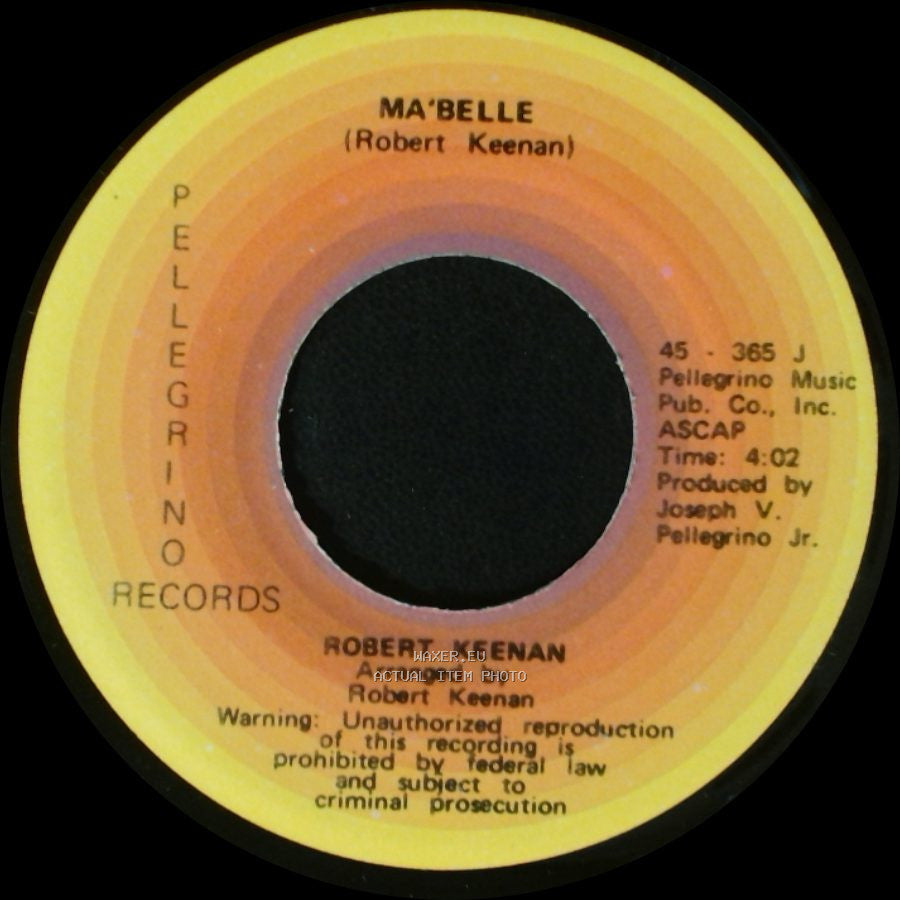 Robert Keenan - Something About A Girl / Ma'belle side B