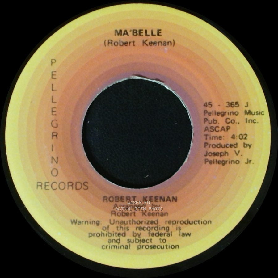 Robert Keenan - Something About A Girl / Ma'belle side B