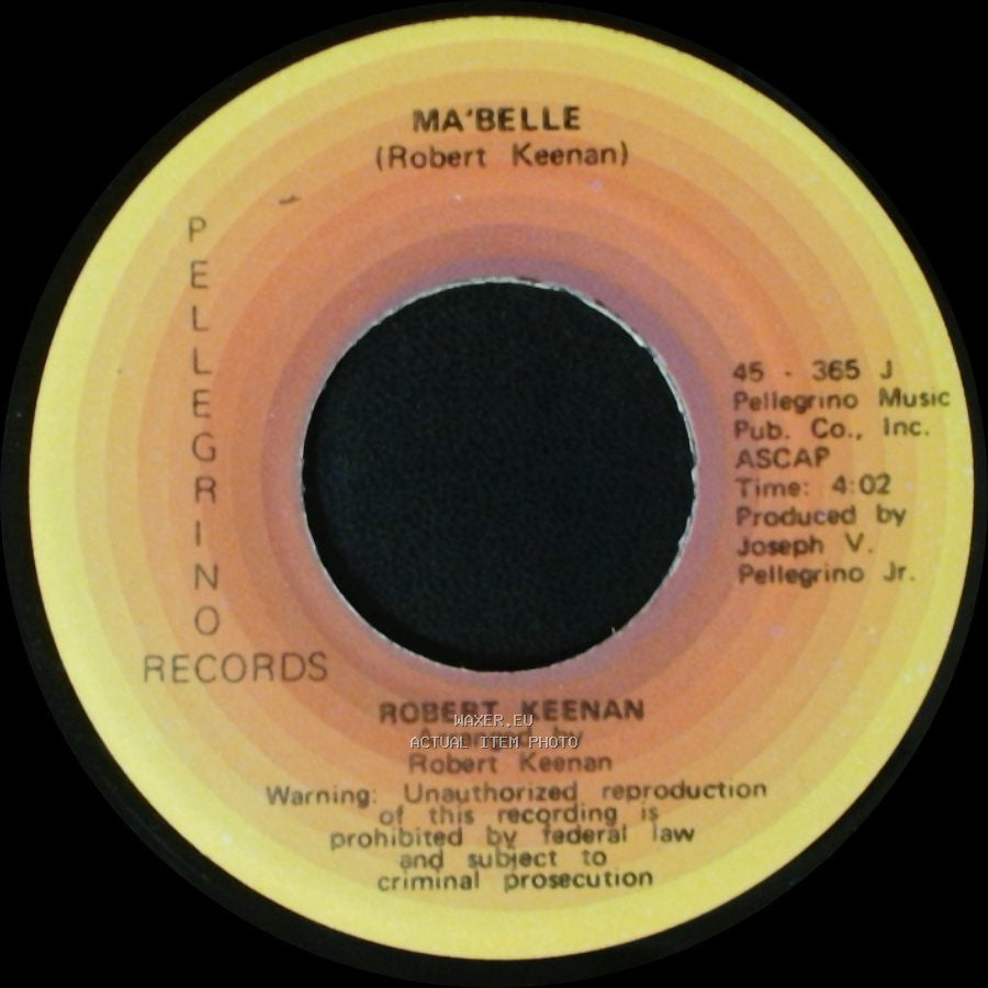 Robert Keenan - Something About A Girl / Ma'belle side B