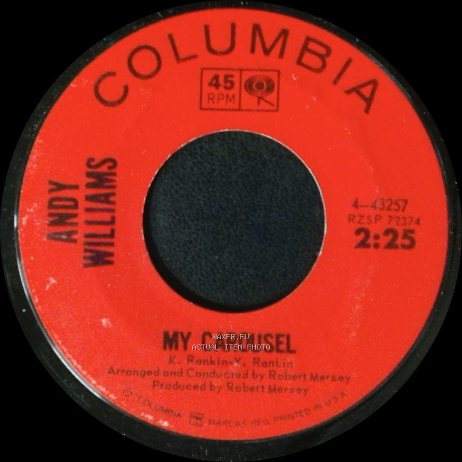 Andy Williams - My Carousel / ..... And Roses And Roses side A