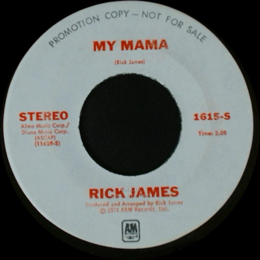 Rick James - My Mama / My Mama side B