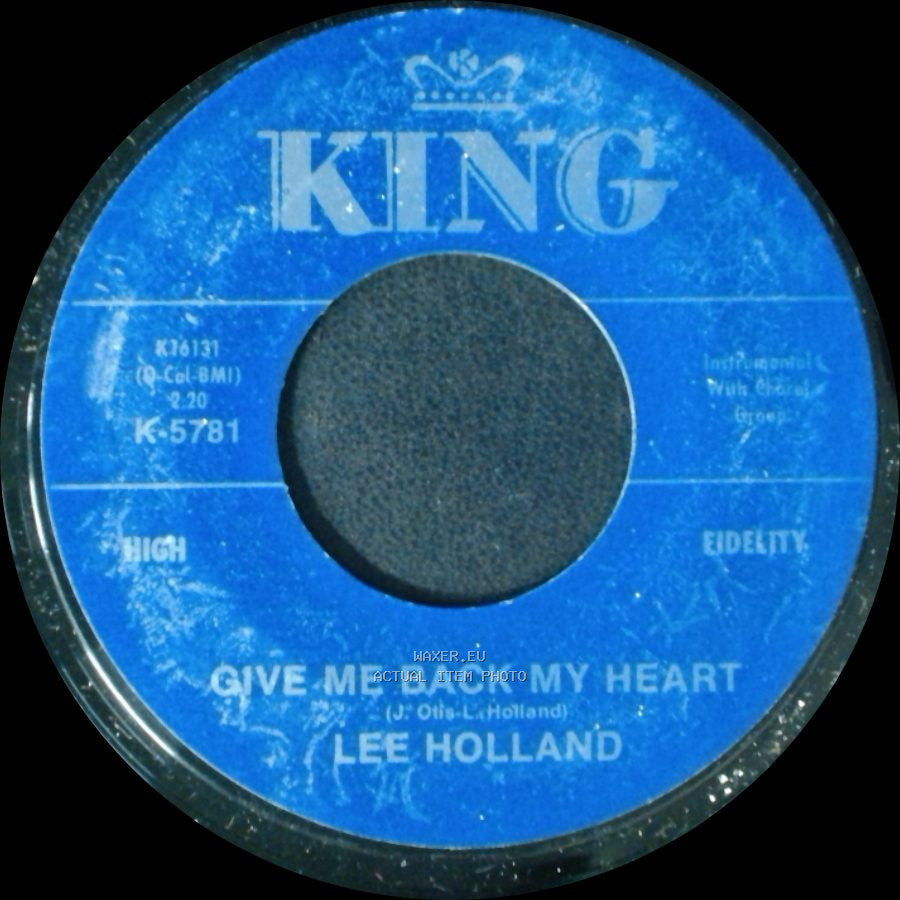 Lee Holland - Let's Stay Together / Give Me Back My Heart side B