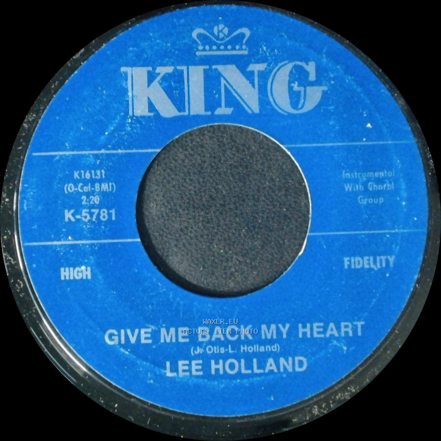 Lee Holland - Let's Stay Together / Give Me Back My Heart side B