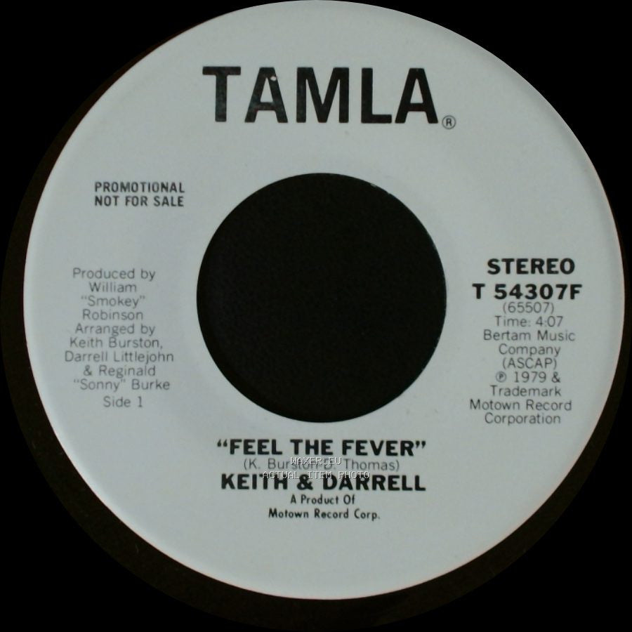 Keith & Darrell - Feel The Fever / Feel The Fever side B