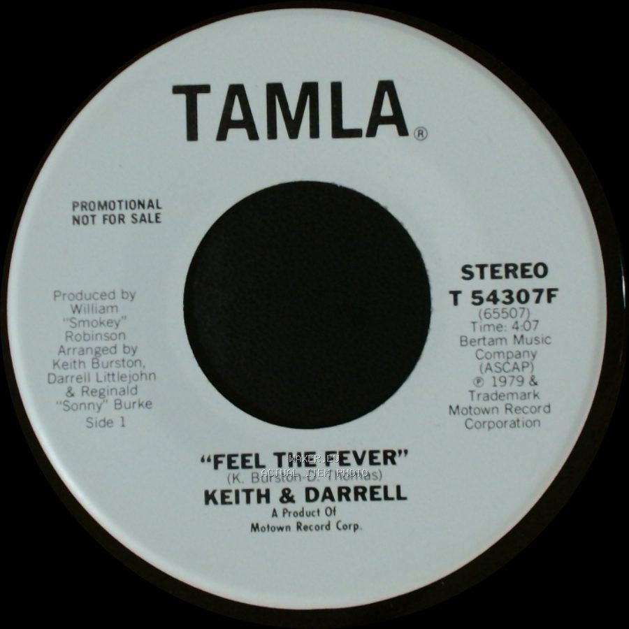 Keith & Darrell - Feel The Fever / Feel The Fever side B