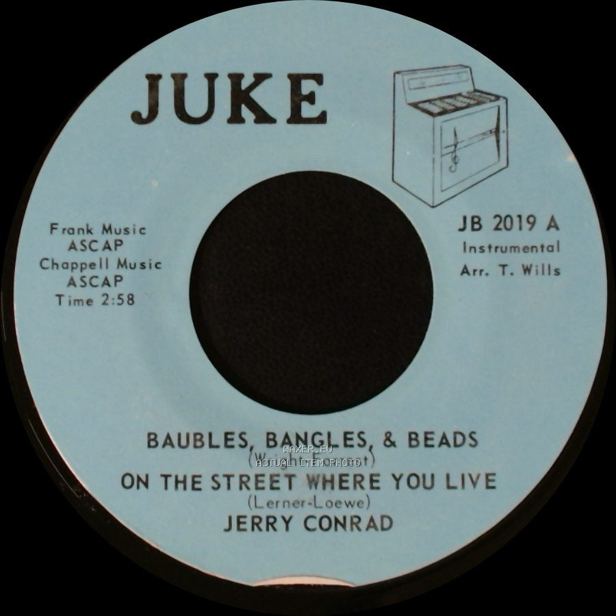 Jerry Conrad - Tenderly / Baubles, Bangles, & Beads / On The Street Where You Live side B