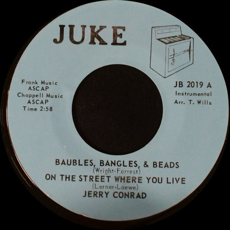 Jerry Conrad - Tenderly / Baubles, Bangles, & Beads / On The Street Where You Live side B