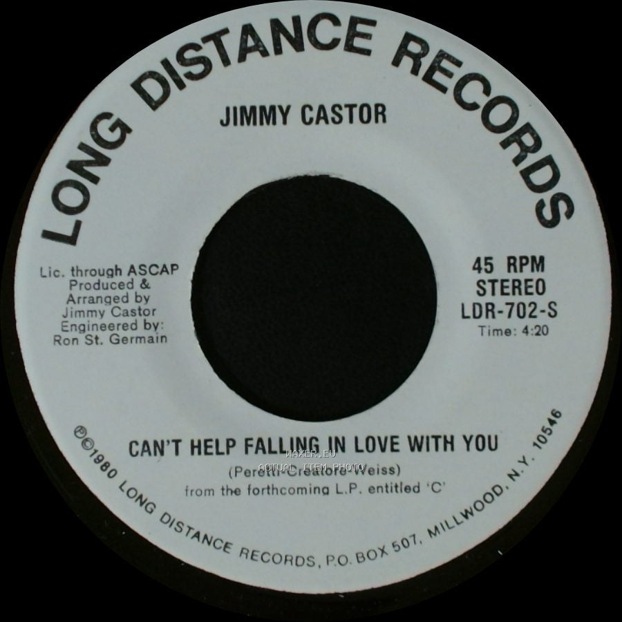 Jimmy Castor - Can't Help Falling In Love With You / Stay With Me (Spend The Night) side A