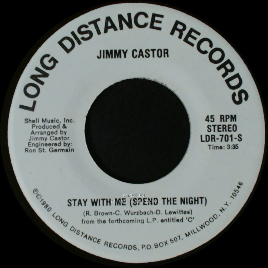 Jimmy Castor - Can't Help Falling In Love With You / Stay With Me (Spend The Night) side B