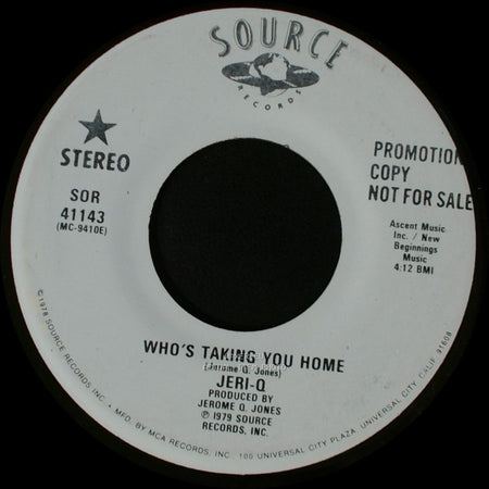 Jeri-Q - Who's Taking You Home / Who's Taking You Home side A