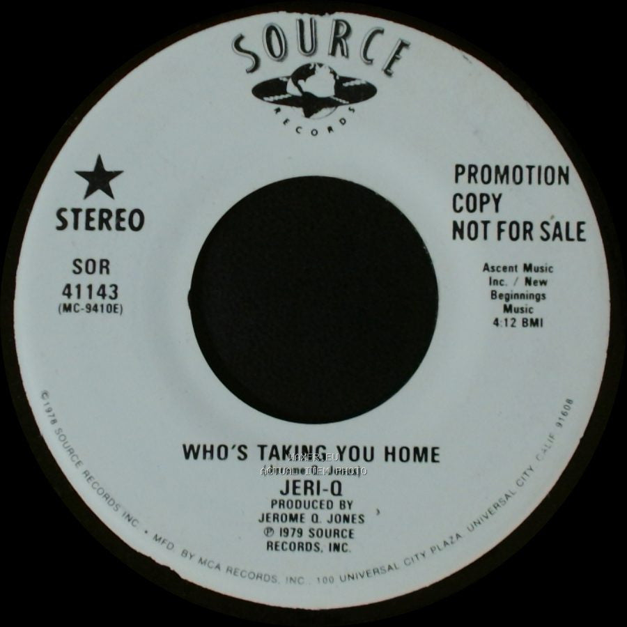 Jeri-Q - Who's Taking You Home / Who's Taking You Home side B