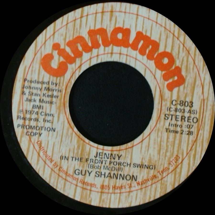 Guy Shannon - Jenny (In The Front Porch Swing) / Jenny (In The Front Porch Swing) side A