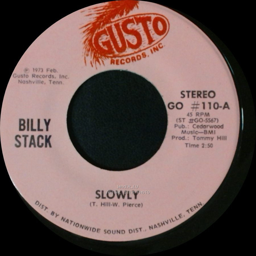 Billy Stack - Sorry / Slowly side B