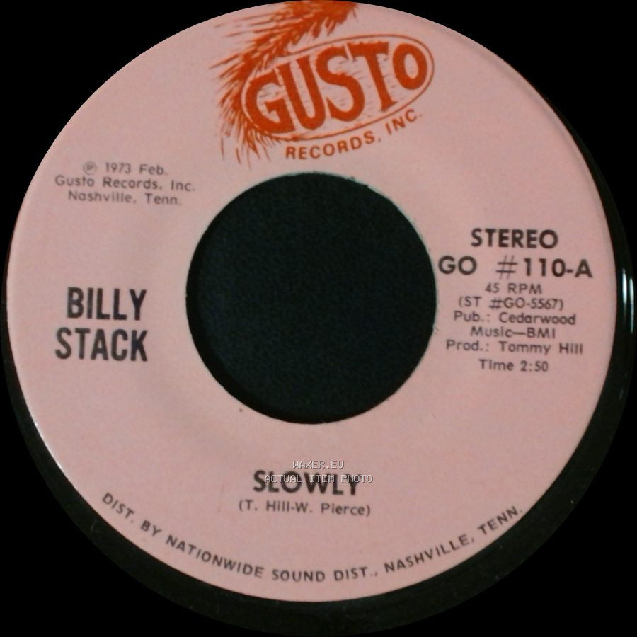 Billy Stack - Sorry / Slowly side B
