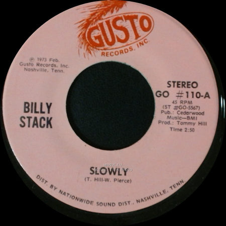 Billy Stack - Sorry / Slowly side B