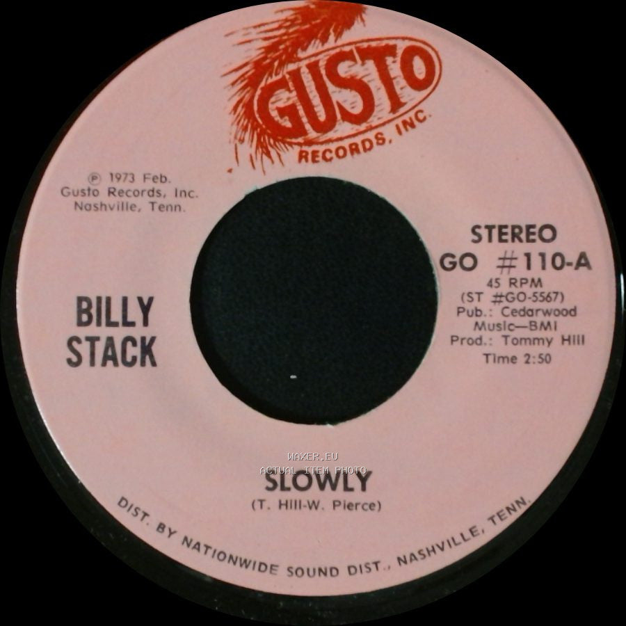 Billy Stack - Sorry / Slowly side A