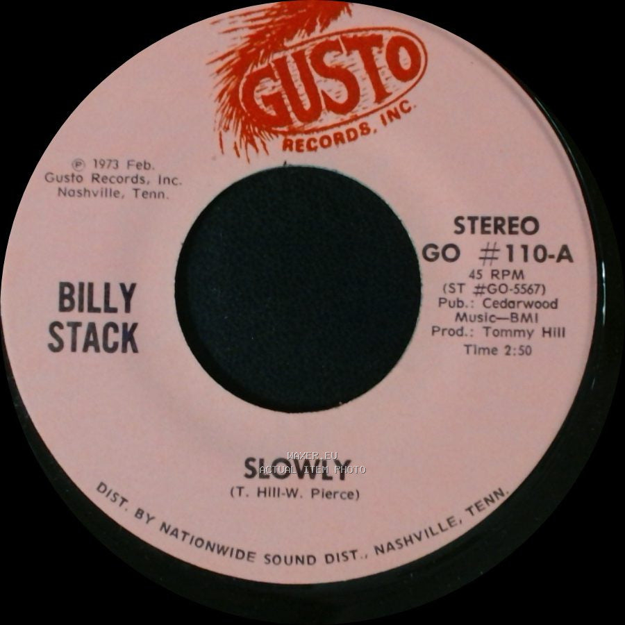 Billy Stack - Sorry / Slowly side B
