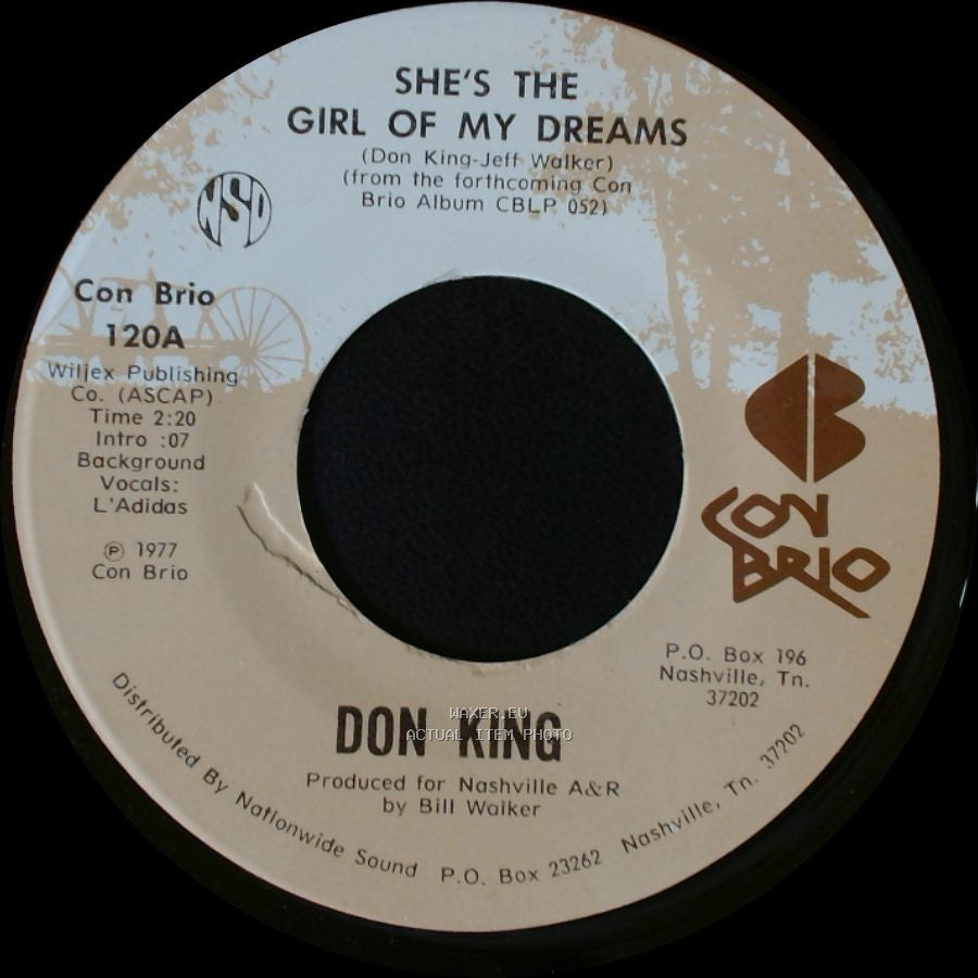 Don King - She's The Girl Of My Dreams / Dancing Across My Memory side B