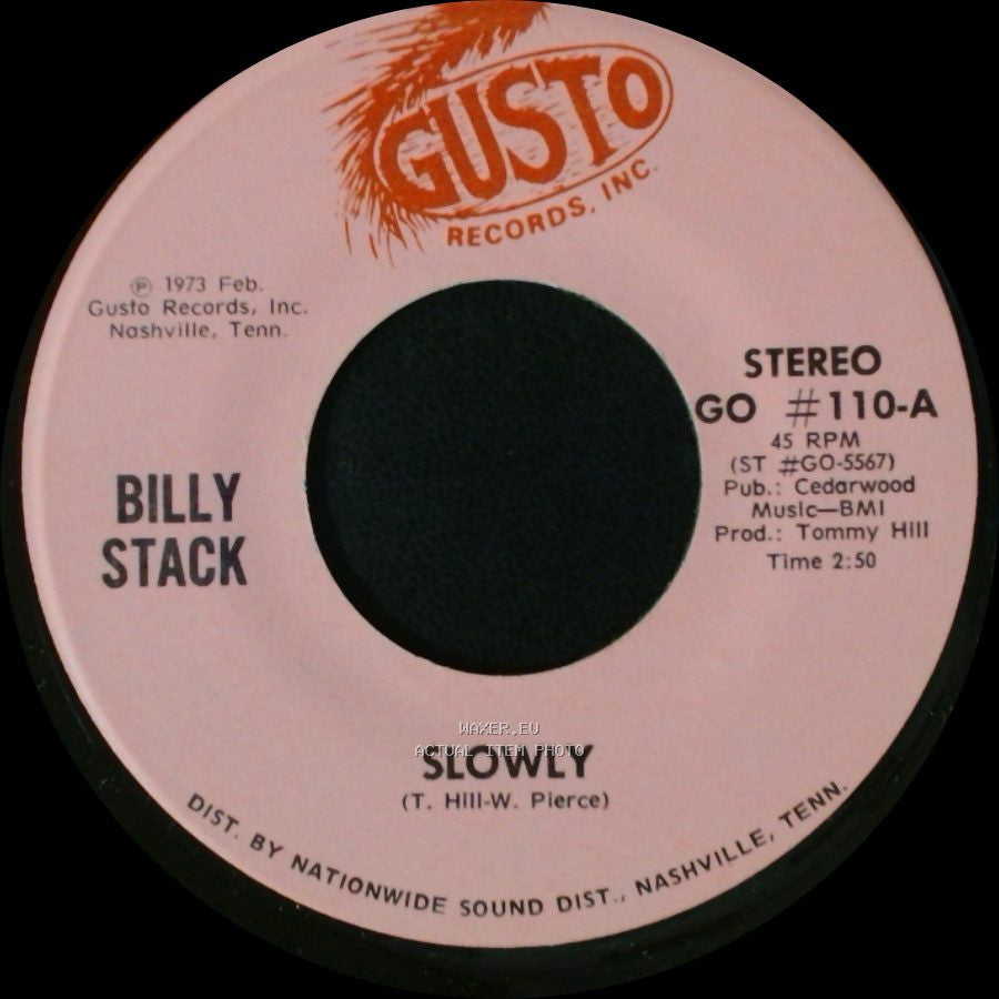 Billy Stack - Sorry / Slowly side A