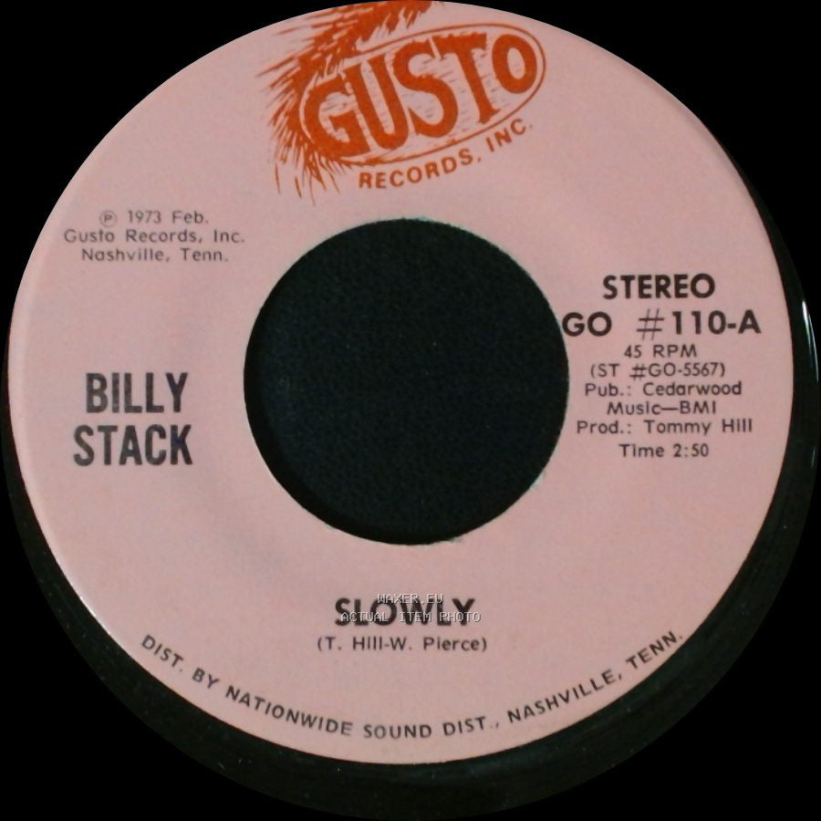 Billy Stack - Sorry / Slowly side A