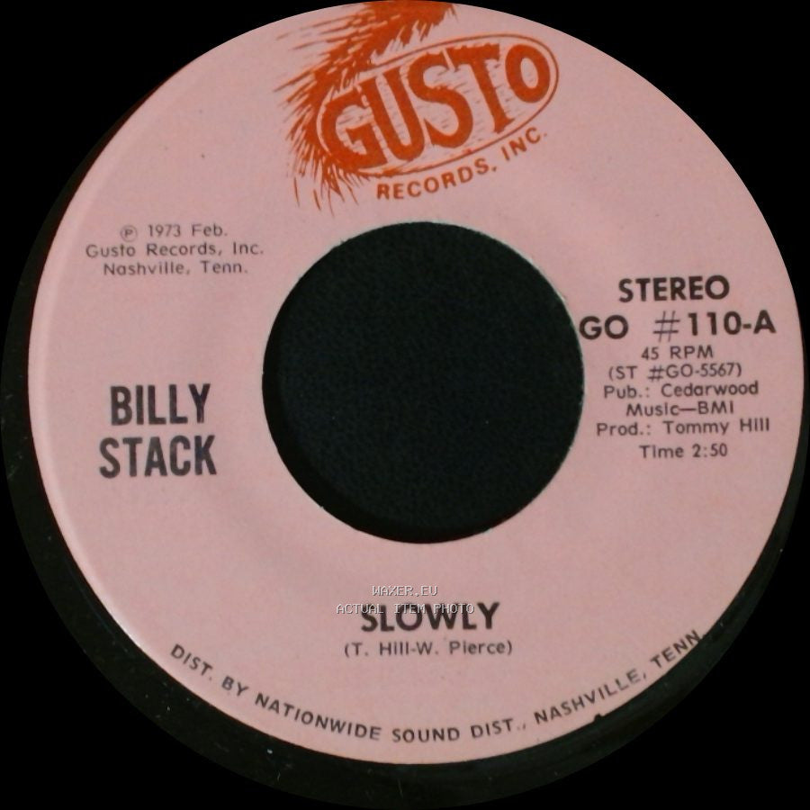 Billy Stack - Sorry / Slowly side A