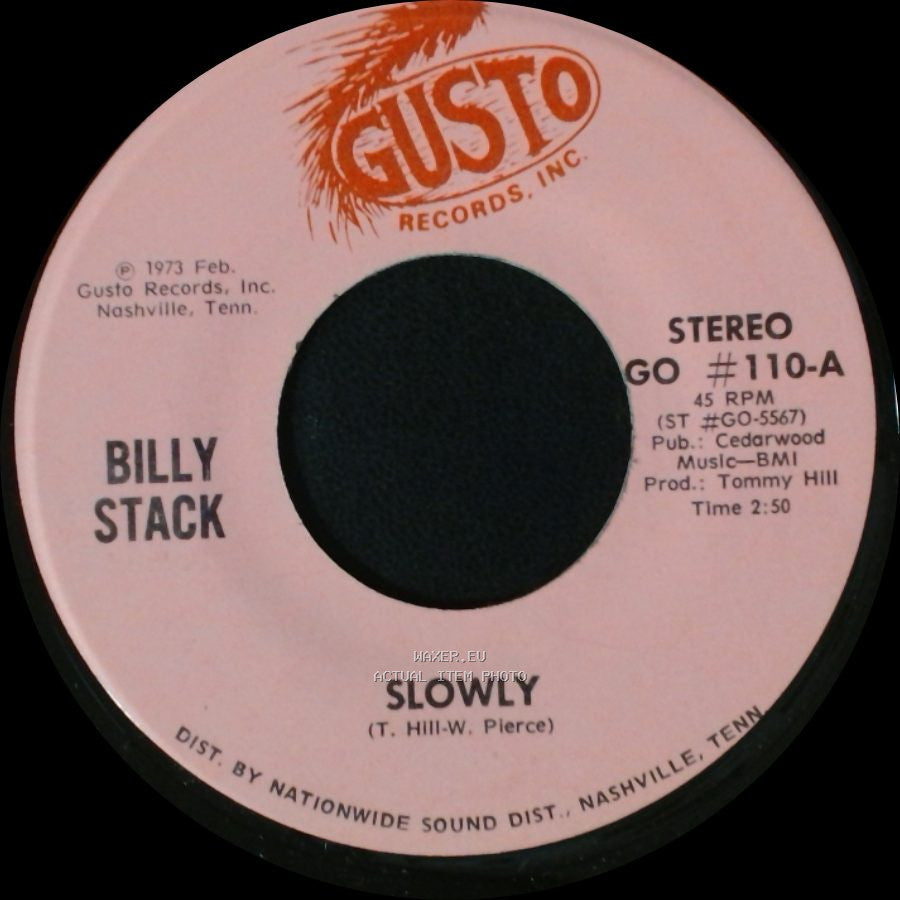 Billy Stack - Sorry / Slowly side A