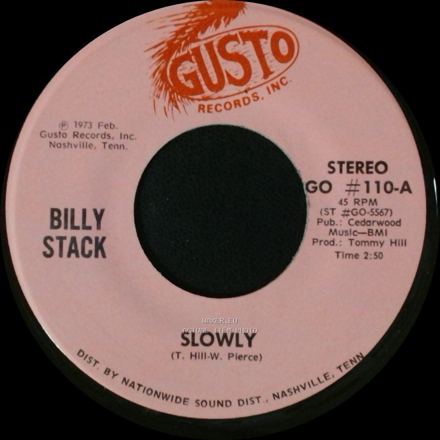 Billy Stack - Sorry / Slowly side B