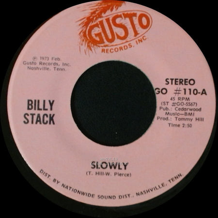 Billy Stack - Sorry / Slowly side B