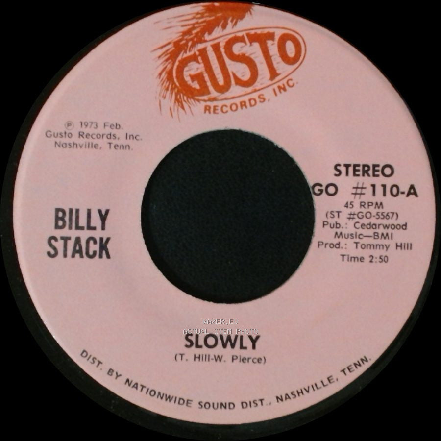 Billy Stack - Sorry / Slowly side B