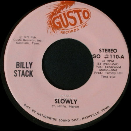 Billy Stack - Sorry / Slowly side B