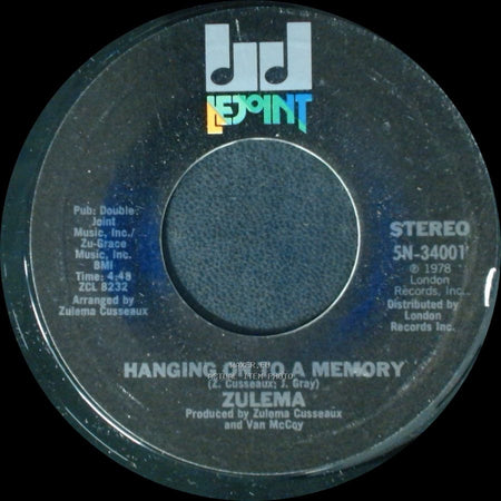 Zulema - Change / Hanging On To A Memory side A