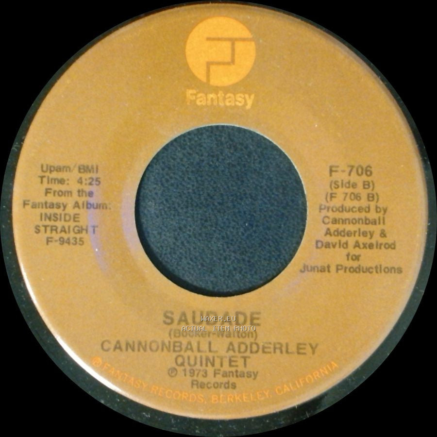 Cannonball Adderley Quintet - Inside Straight / Saudade side B