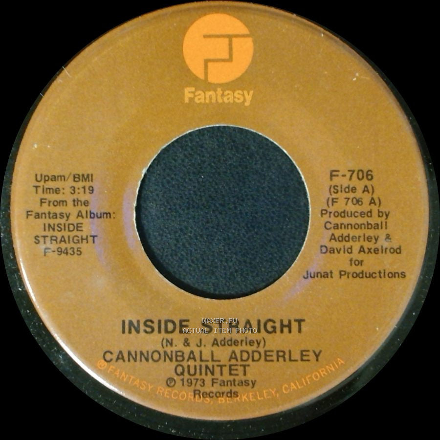 Cannonball Adderley Quintet - Inside Straight / Saudade side A