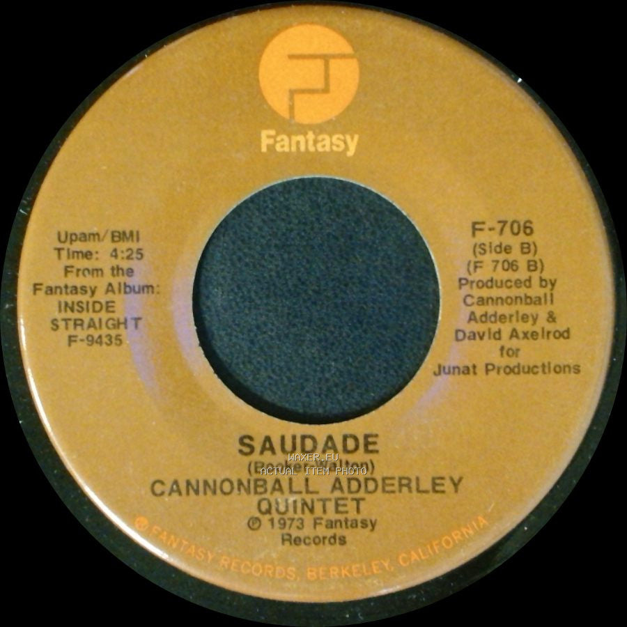 Cannonball Adderley Quintet - Inside Straight / Saudade side B