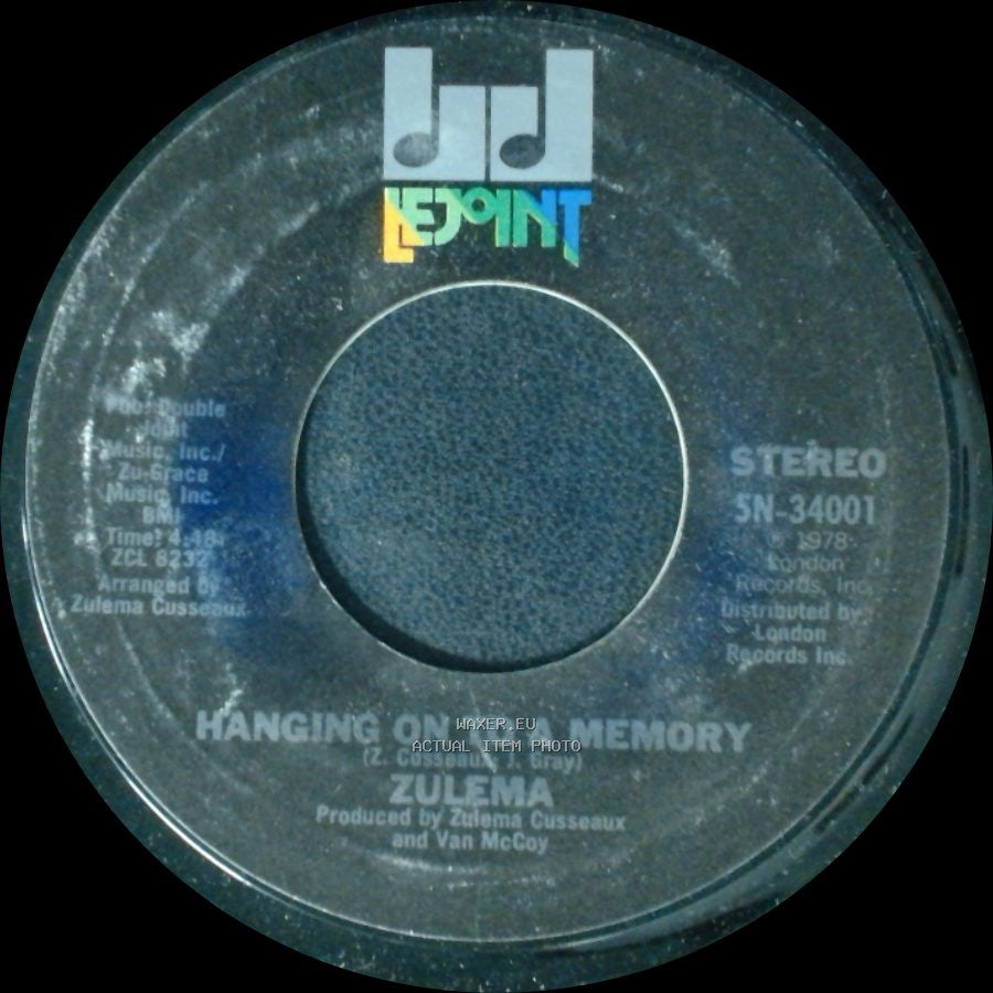 Zulema - Change / Hanging On To A Memory side A
