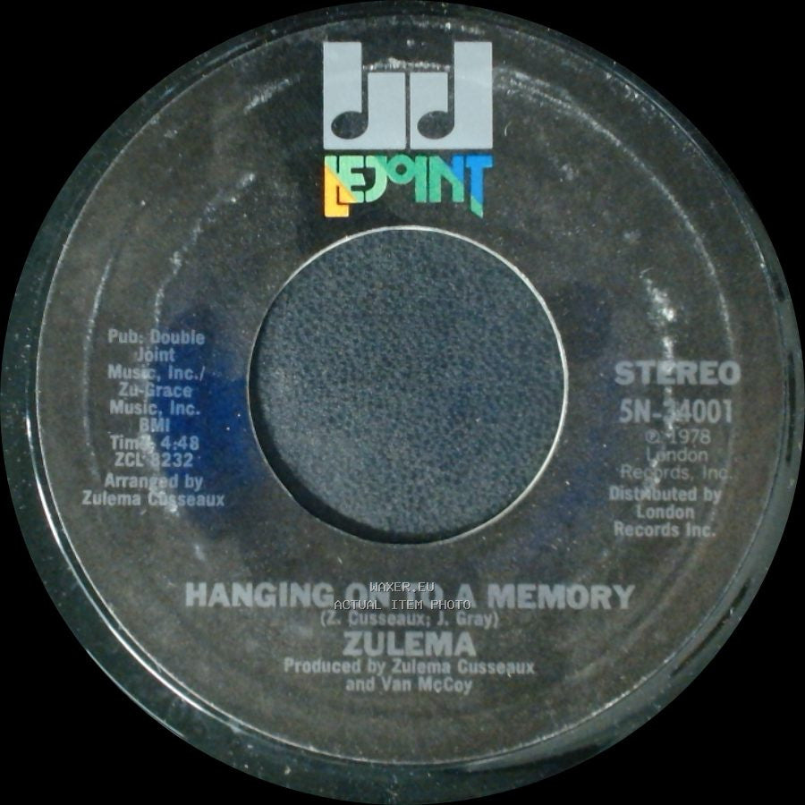 Zulema - Change / Hanging On To A Memory side B