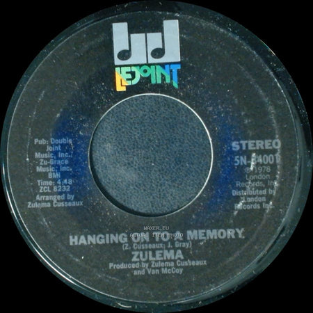 Zulema - Hanging On To A Memory / Change side A