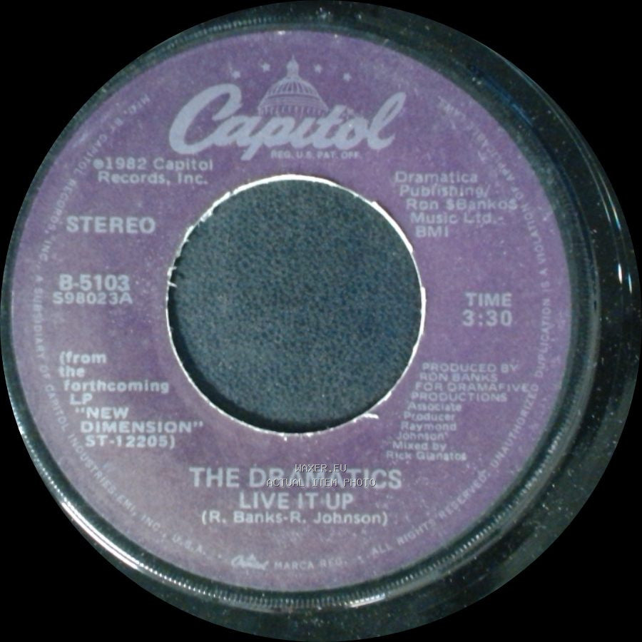 The Dramatics - Live It Up / She's My Kind Of Girl side B