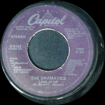 The Dramatics - Live It Up / She's My Kind Of Girl side B