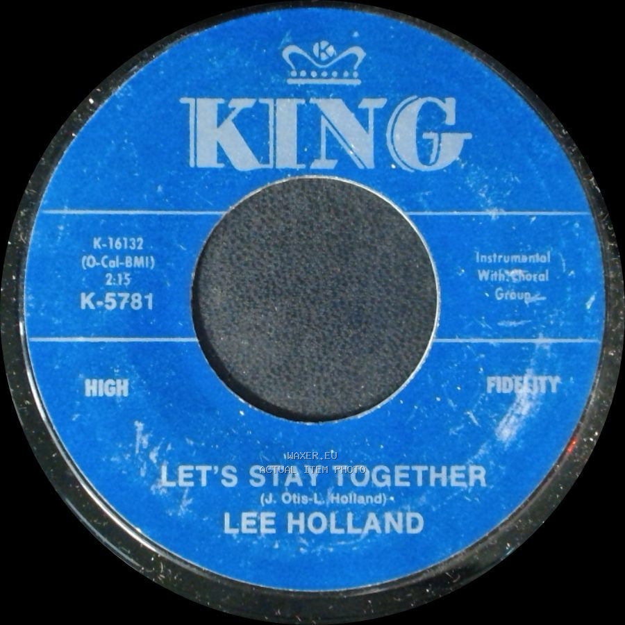 Lee Holland - Let's Stay Together / Give Me Back My Heart side B