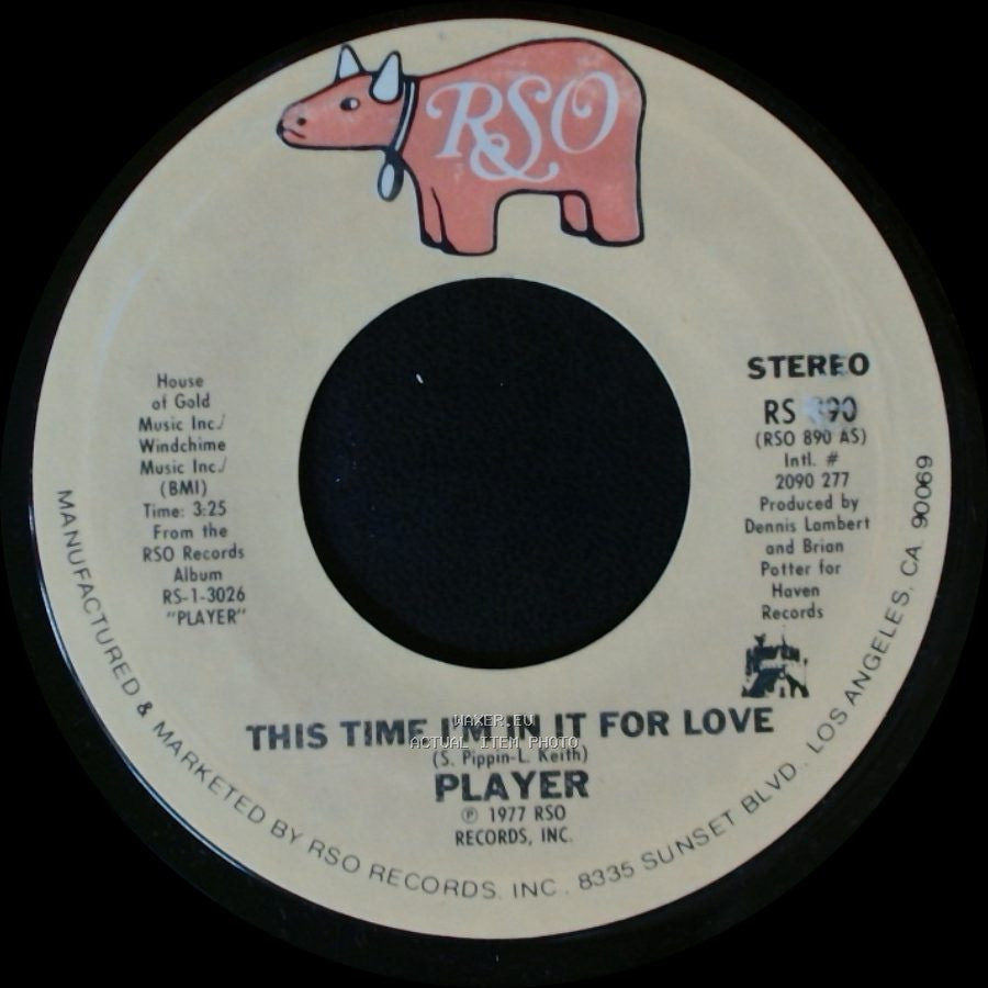 Player - This Time I'm In It For Love / Every Which Way side A