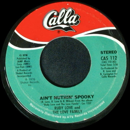 Rudy Love And The Love Family - Love Electricity / Ain't Nuthin' Spooky side B